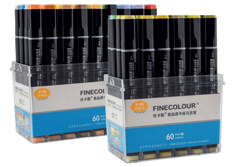 Набір 2 маркерів Brush Finecolour в Україні