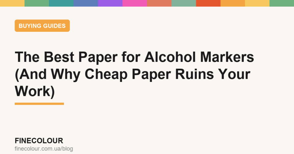 The Best Paper for Alcohol Markers (And Why Cheap Paper Ruins Your Work)