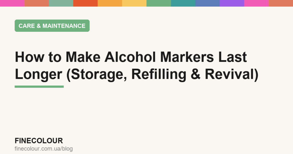 How to Make Alcohol Markers Last Longer (Storage, Refilling & Revival)