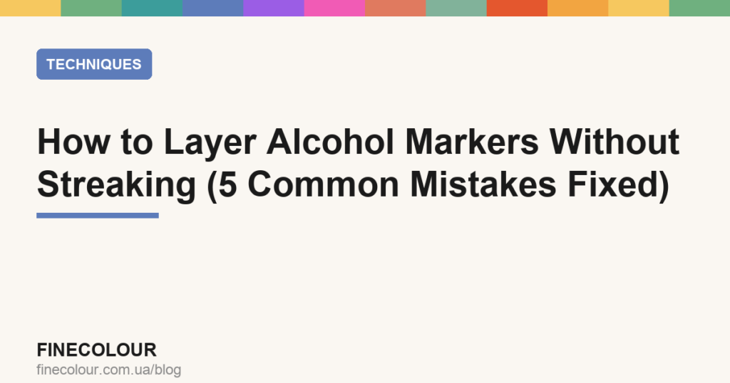 How to Layer Alcohol Markers Without Streaking (5 Common Mistakes Fixed)