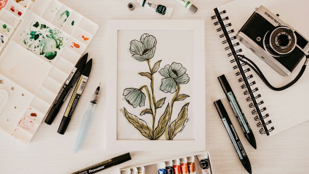 How to Color Flowers with Markers: Draw and Shade Roses, Tulips, and Daisies